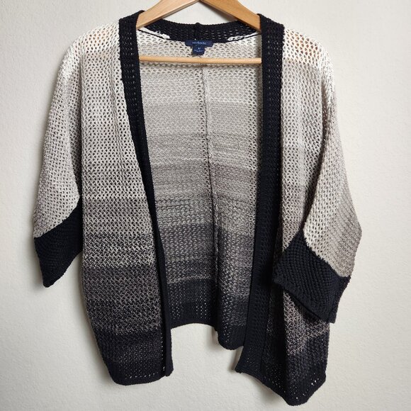 Westbound Sweaters - Westbound Ombre Open Knit Cardigan